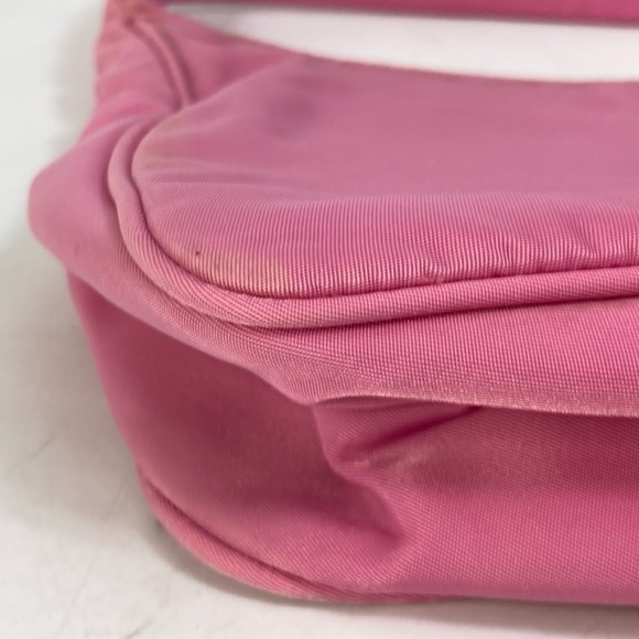 Prada Triangle Plate Mini Bag Handbag Pink - Picture 6 of 9